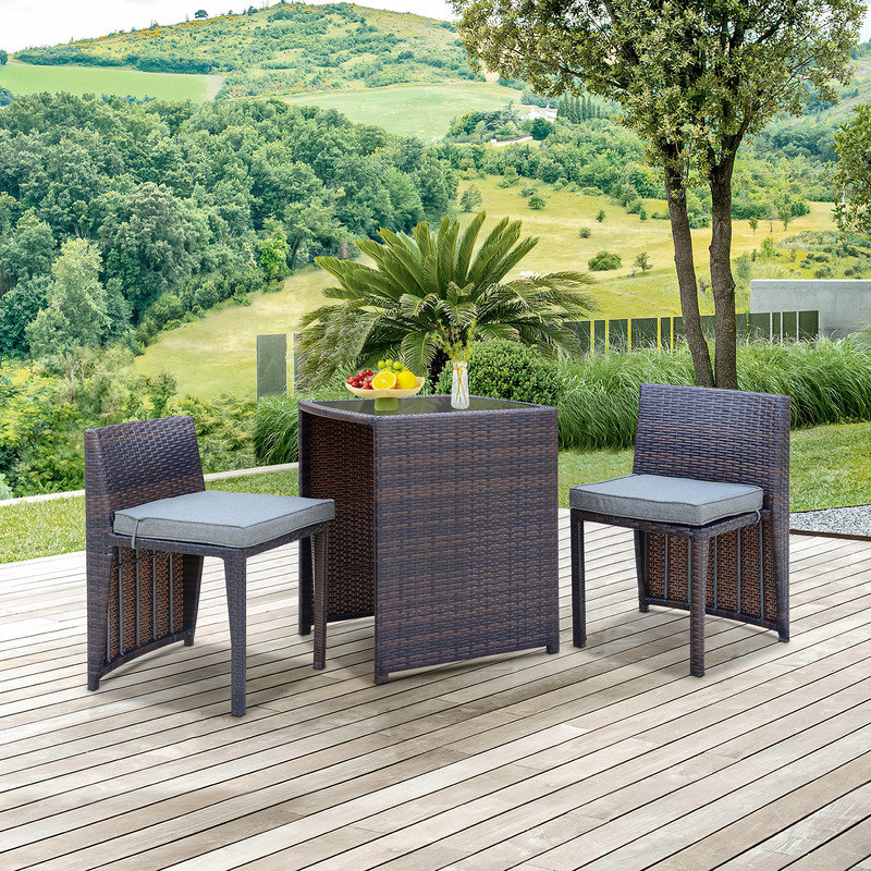 Latitude Run Cape Town 2 Person Oval Outdoor Dining Set Wayfair Canada